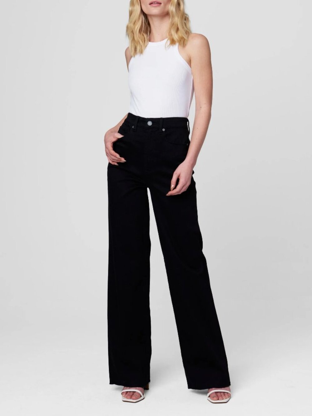 Franklin In Way Of Life Jean Black Raw Hem, Size 28